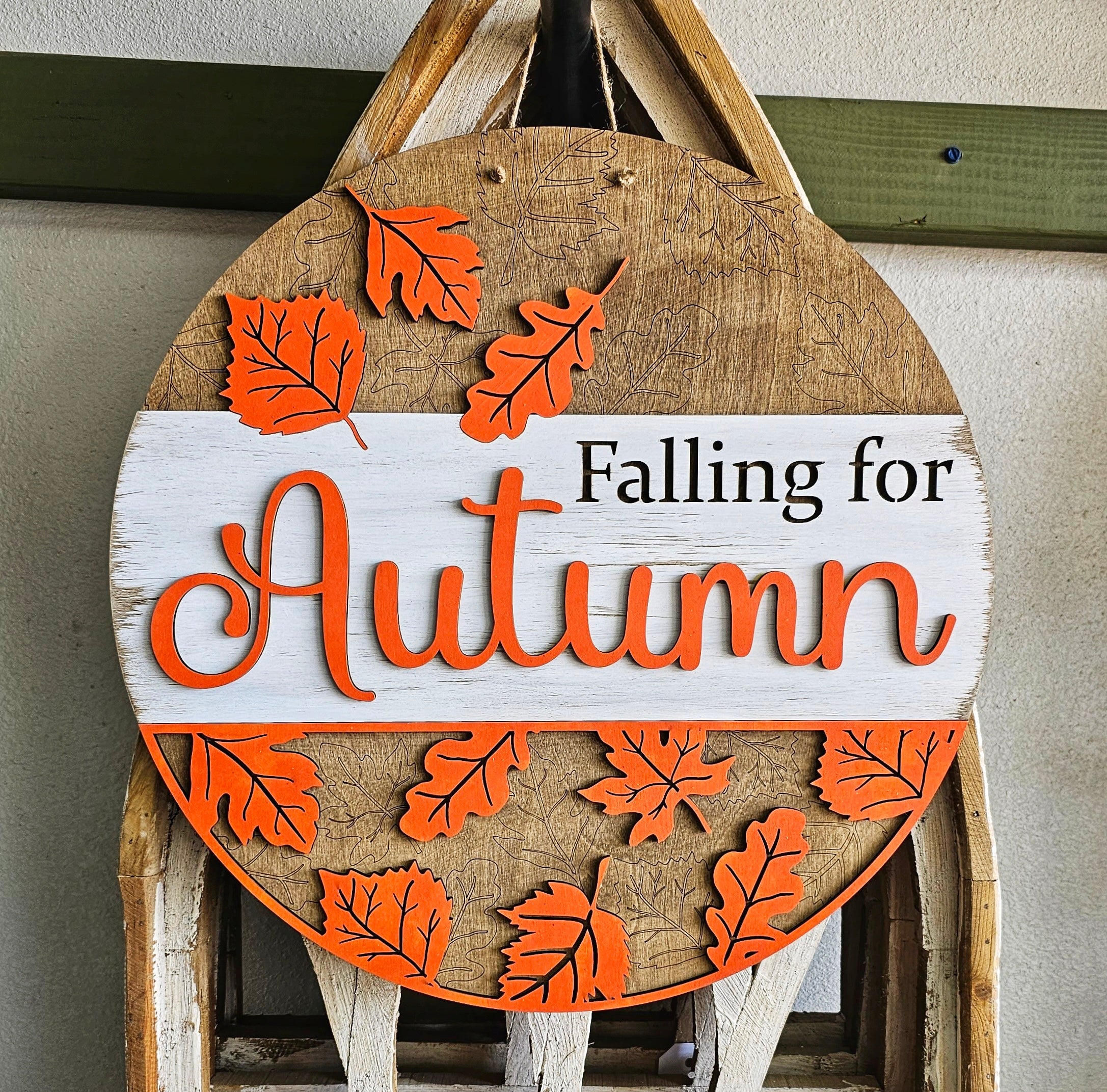 Falling for Autumn: 3D Round Door Hanger – Creative You Door Decor